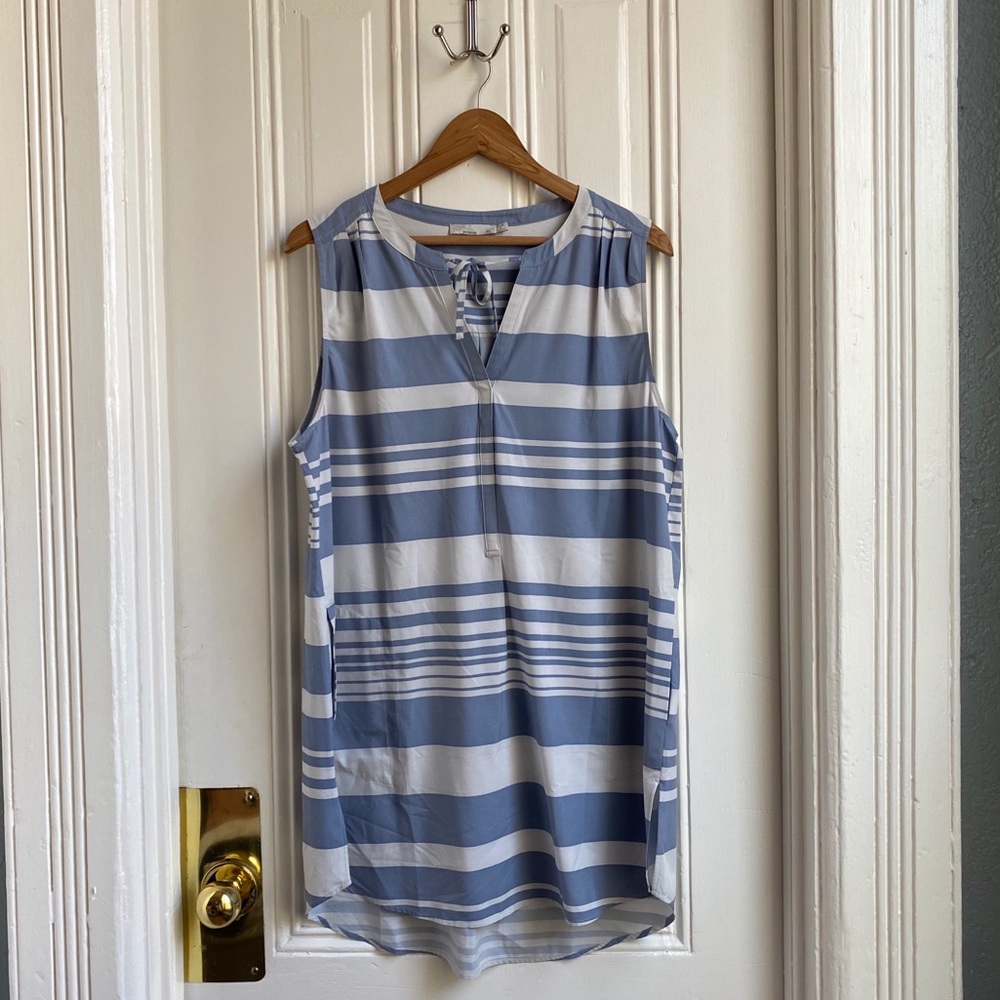 Prana Blue and White Stripe Fairhope Stripe Natasha Tunic